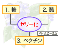 ジャムのゼリー化
