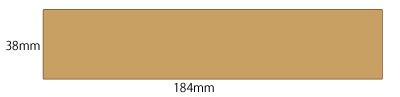 38mm×184mm