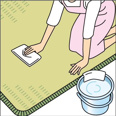 目に沿ってお掃除