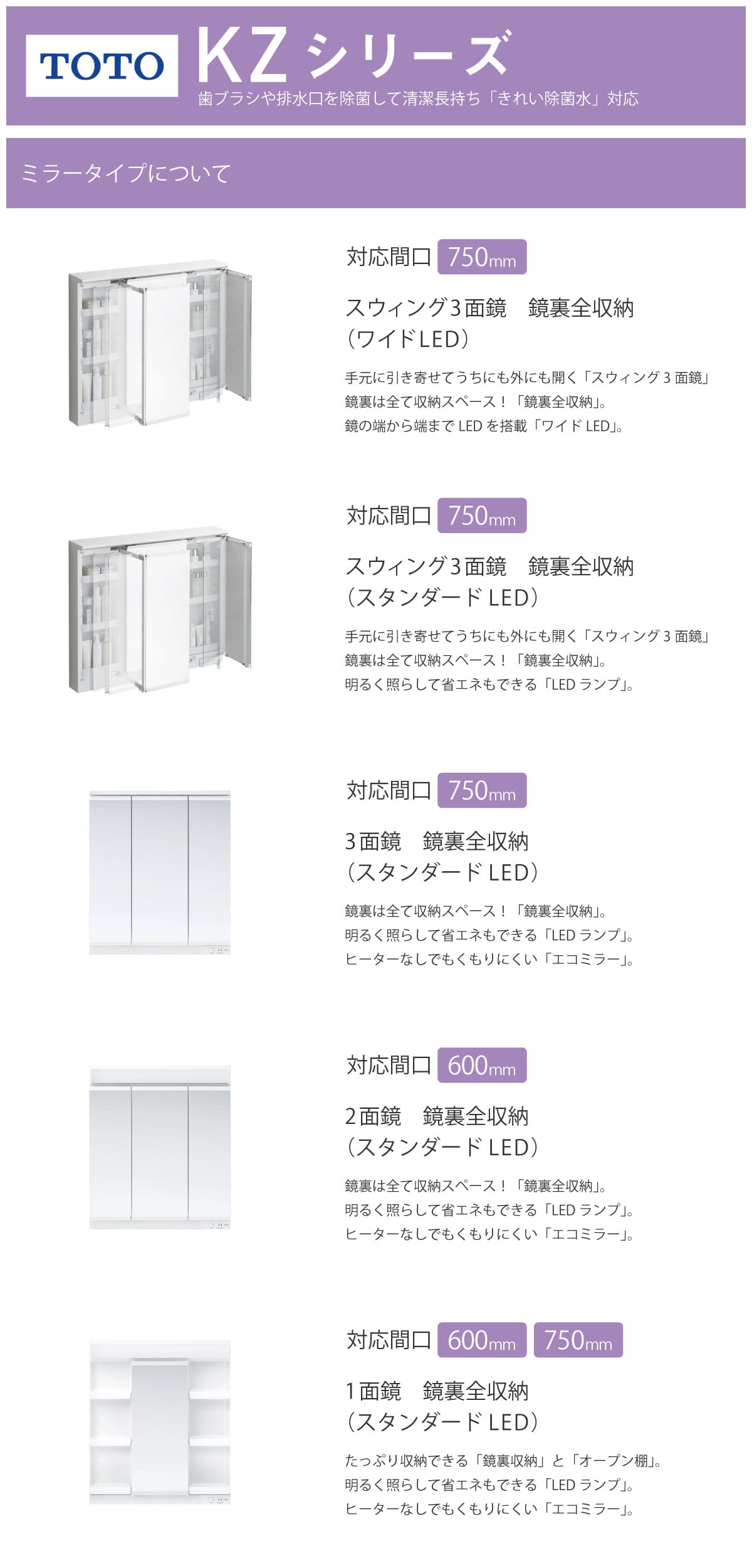 TOTO KZシリーズ | TOTOの洗面化粧台 | 洗面化粧台特集 |コメリドットコム