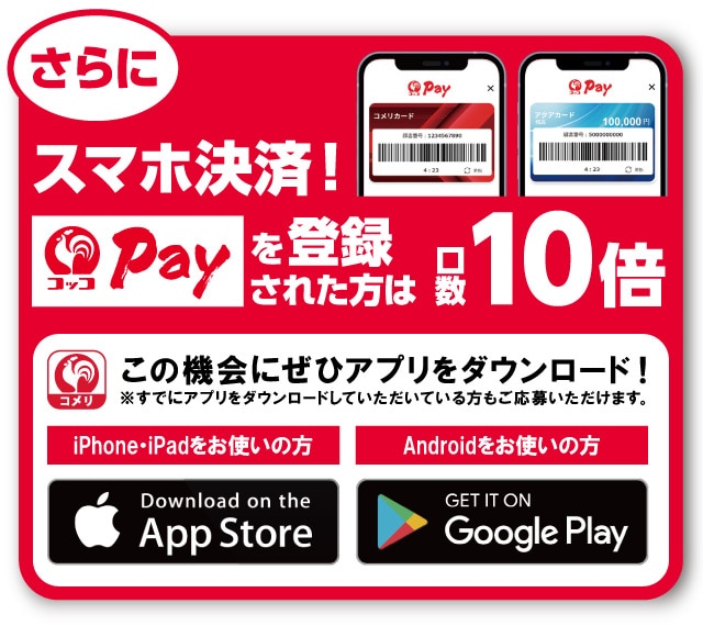 ����ɃR�b�RPay����̃G���g���[�Ō���10�{�I