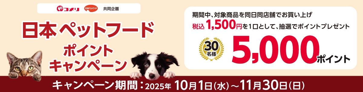 日本ペットフード　ポイントキャンペーン
