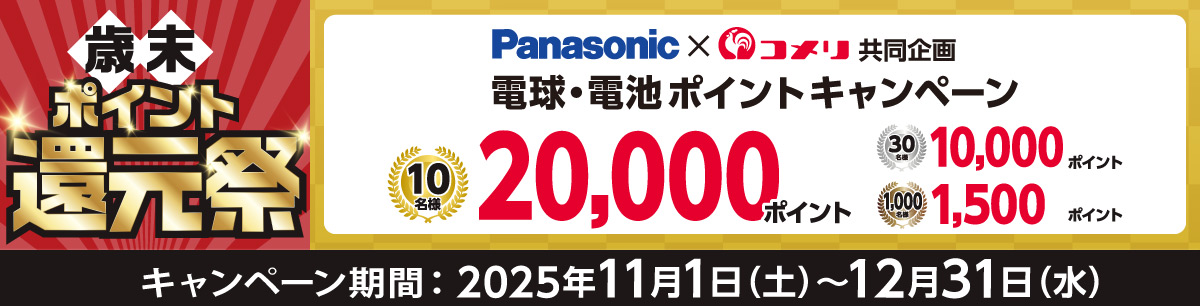 Panasonic　電球・電池ポイントキャンペーン