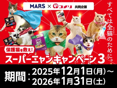 マースジャパン　保護猫を救え！スーパーニャンキャンペーン3
