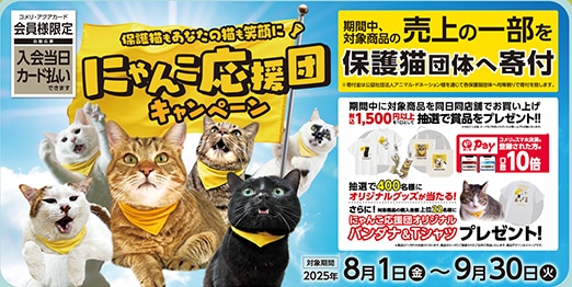 コメリ×マース×いなば　にゃんこ応援団キャンペーン