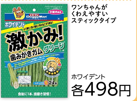 ホワイデント　激かみ！歯みがきガムグリーンＳ２４本