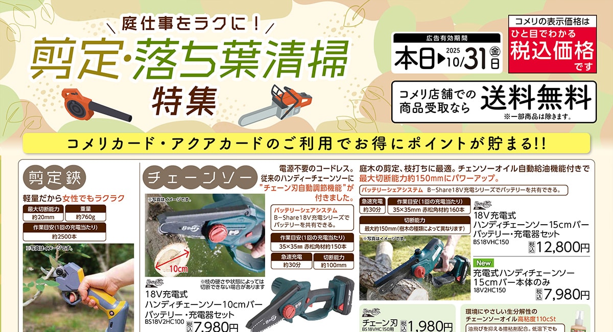 剪定・落ち葉清掃特集