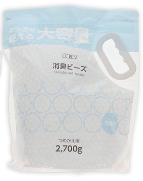 ＬＣ　消臭ビーズ　無香　詰替　２７００ｇ　　　　　