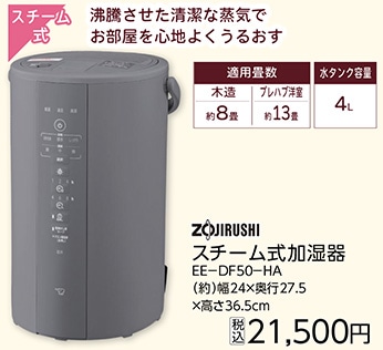 象印　スチーム式加湿器　ＥＥ－ＤＦ５０－ＨＡ　　　