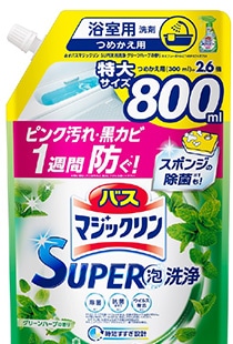 バスマジックリン　Ｓ泡グリーンハーブ詰替８００ｍｌ