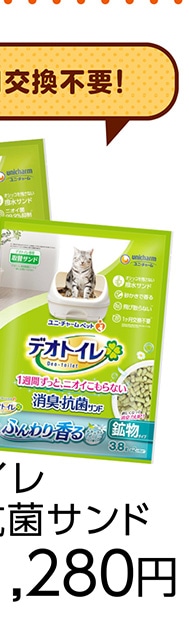 デオトイレふんわり香る消臭・抗菌サンド３．８Ｌ　　