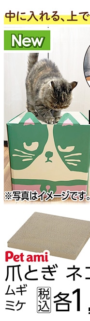 Ｐｅｔａｍｉ　爪とぎ　ネコボックス　ムギ　　　　　