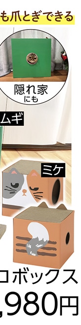 Ｐｅｔａｍｉ　爪とぎ　ネコボックス　ミケ　　　　　