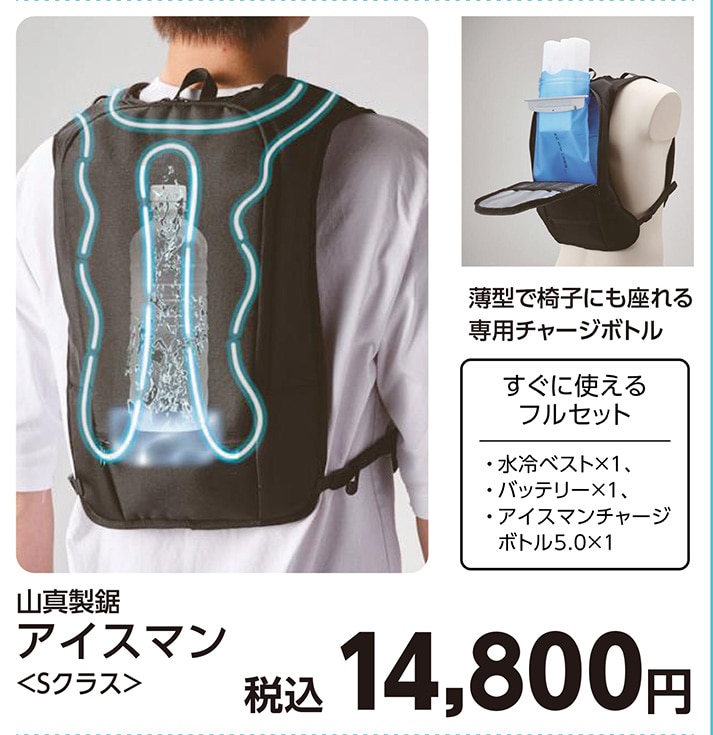 アイスマンＳクラス　水冷ベスト　フルセット　　　　