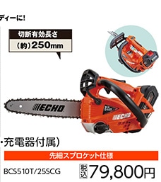 ＥＣＨＯ充電式チェンソーＢＣＳ５１０Ｔ／２５ＳＣＧ