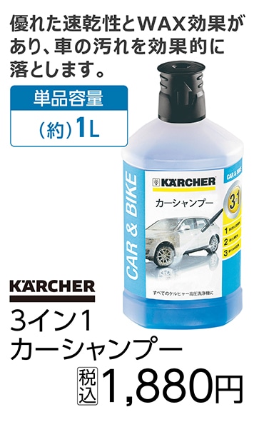 ３イン１　カーシャンプー