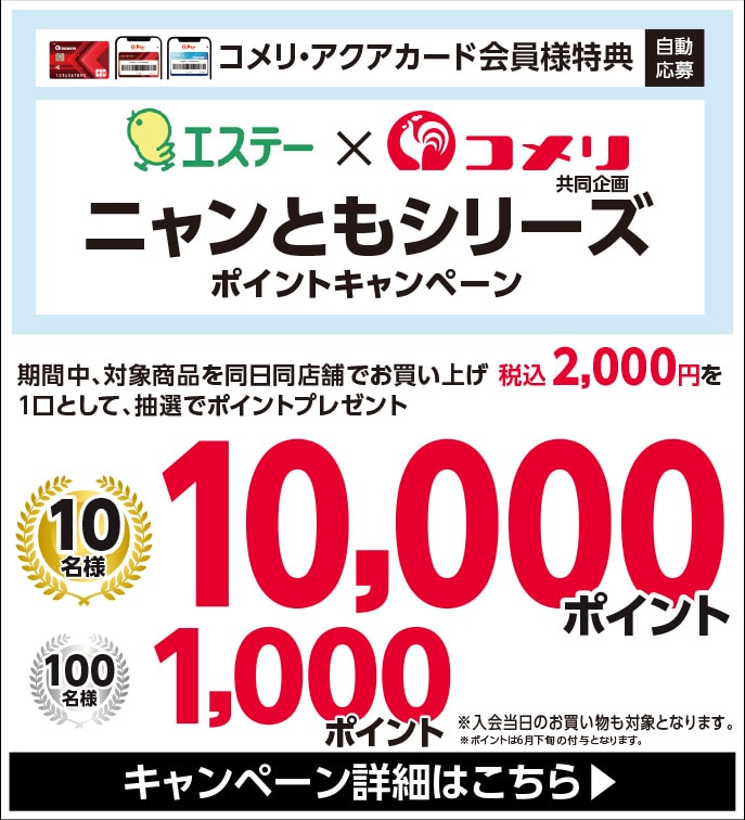 エステー　ニャンともシリーズポイントキャンペーン