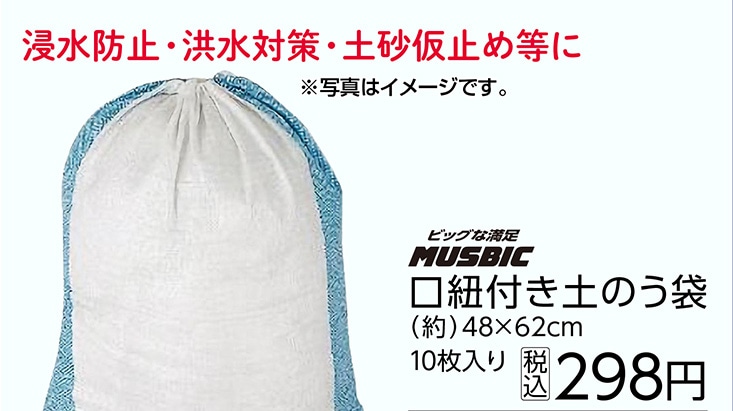 土のう袋１０Ｐ　約４８×６２ｃｍ　　　　　　　　　