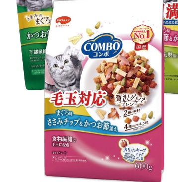 コンボキャット毛玉対応　　まぐろ味・ささみ６００ｇ