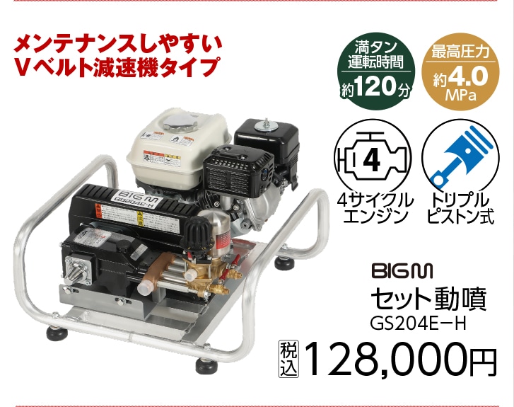 セット動噴　ＧＳ２０４Ｅ－Ｈ