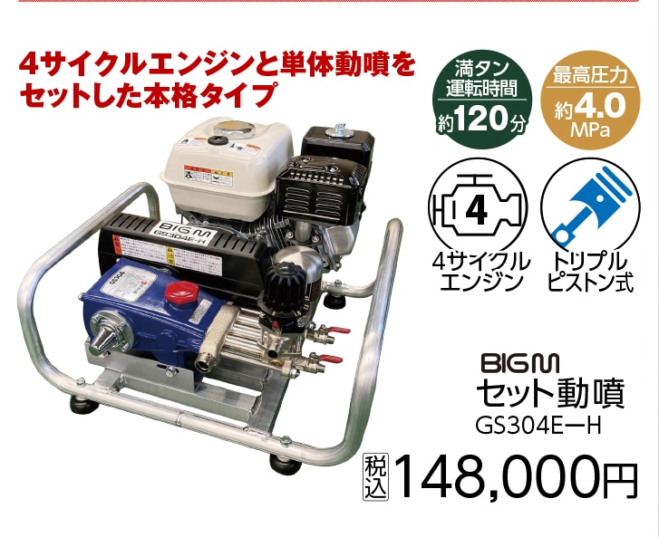セット動噴　ＧＳ３０４ＥーＨ