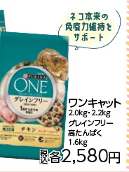 ピュリナワンキャットグレインフリーチキン１．６ＫＧ