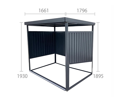 ダイマツ 多目的万能物置 DM-7 (壁面パネルショート型)