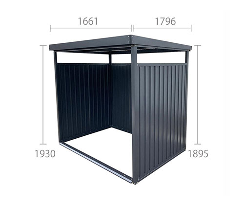 ダイマツ 多目的万能物置 DM-7L (壁面パネルロング型)