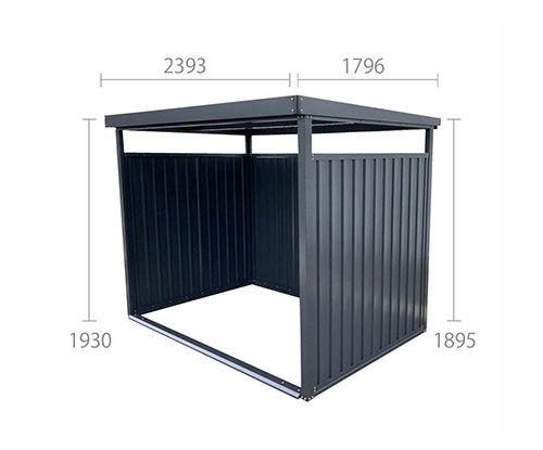 ダイマツ 多目的万能物置 DM-10L (壁面パネルロング型)