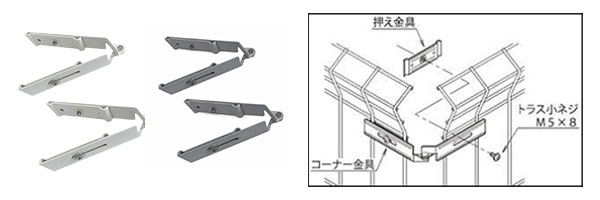 コーナー連結金具