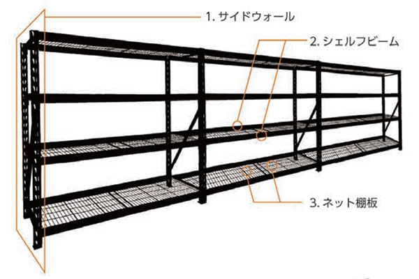 重量ラックbk