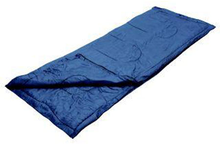 洗えるクッション寝袋　ブルー