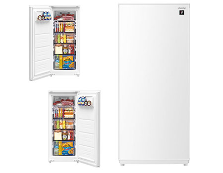 前開き冷凍庫　つけかえどっちもドア　126L