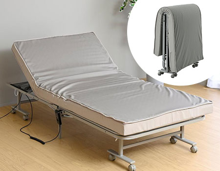 電動リクライニング折りたたみベッド