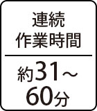 連続作業時間：約31～60分