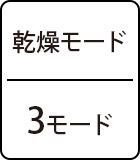 乾燥モード：3モード