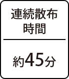 連続散布時間：約45分