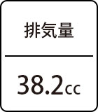 排気量：38.2cc