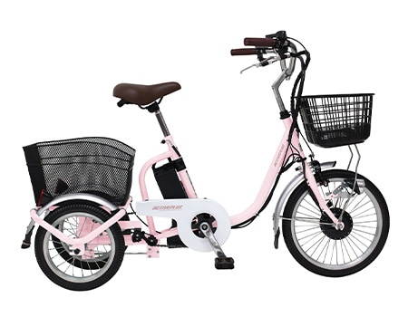 ACTIVEPLUS　ノーパンク　ロータイプ電動アシスト三輪自転車