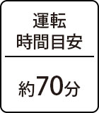 運転時間目安：約70分