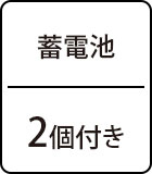 蓄電池×2個付き