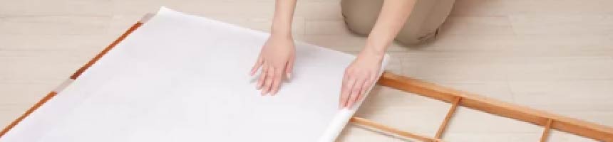 障子紙の貼り方・のりで貼る