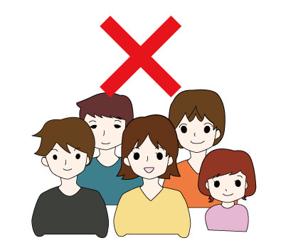 〇 密集場所を避けよう