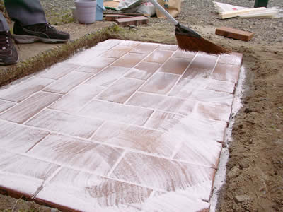 レンガの敷き方