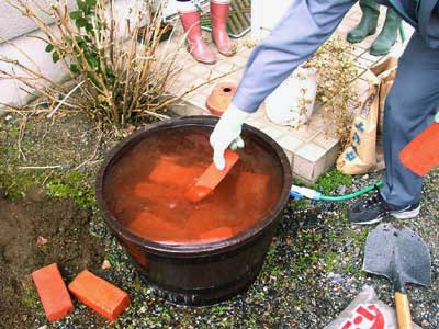 レンガの積み方