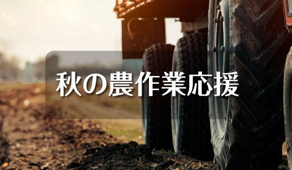 秋の農作業応援