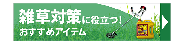 雑草対策に役立つ!おすすめアイテム