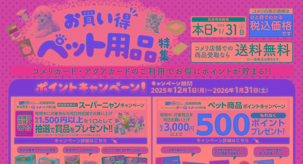お買い得ペット用品特集