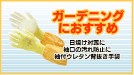 �K�[�f�j���O�ɂ������ߑ��t�E���^���w�������