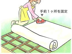 手前1ヶ所を固定